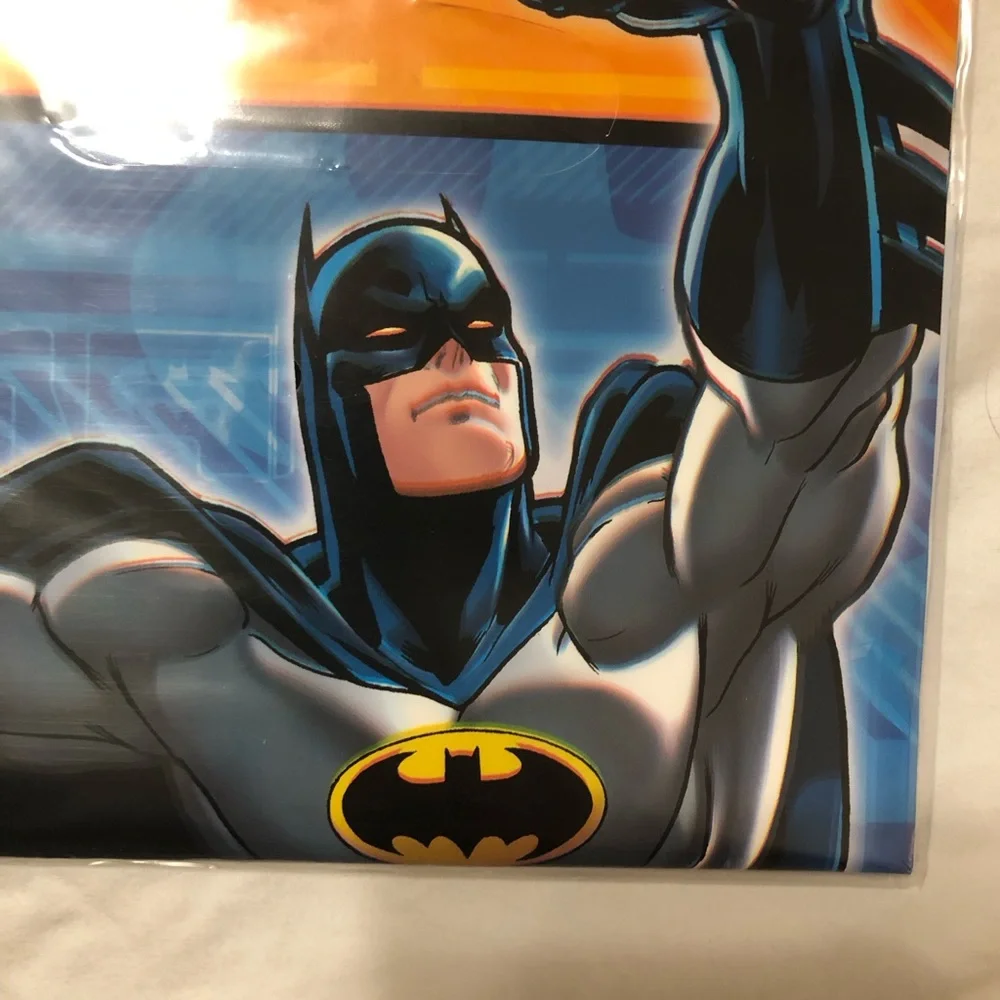 DC Comics Batman Party Favor Bags - Blue, Black, Orange
